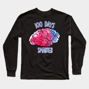 100 Days of School 100 Days Smarter Long Sleeve T-Shirt